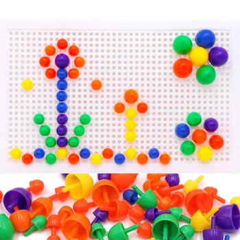 67pcs Mosaic Picture Puzzle Toy Kids Composite Intellectual Educational Mushroom Nail Kit Flashboard Toys Brinquedos Juguetes
67pcs Mosaic Picture Puzzle Toy Kids Composite Intellectual Educational Mushroom Nail Kit Flashboard Toys Brinquedos Juguetes