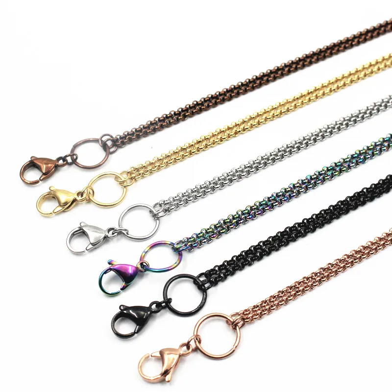 10pcs/lot colours 60cm Stainless Steel beads chain Necklace For Floating Glass Locket Chains Women Fashion Necklace Making
10pcs/lot colours 60cm Stainless Steel beads chain Necklace For Floating Glass Locket Chains Women Fashion Necklace Making