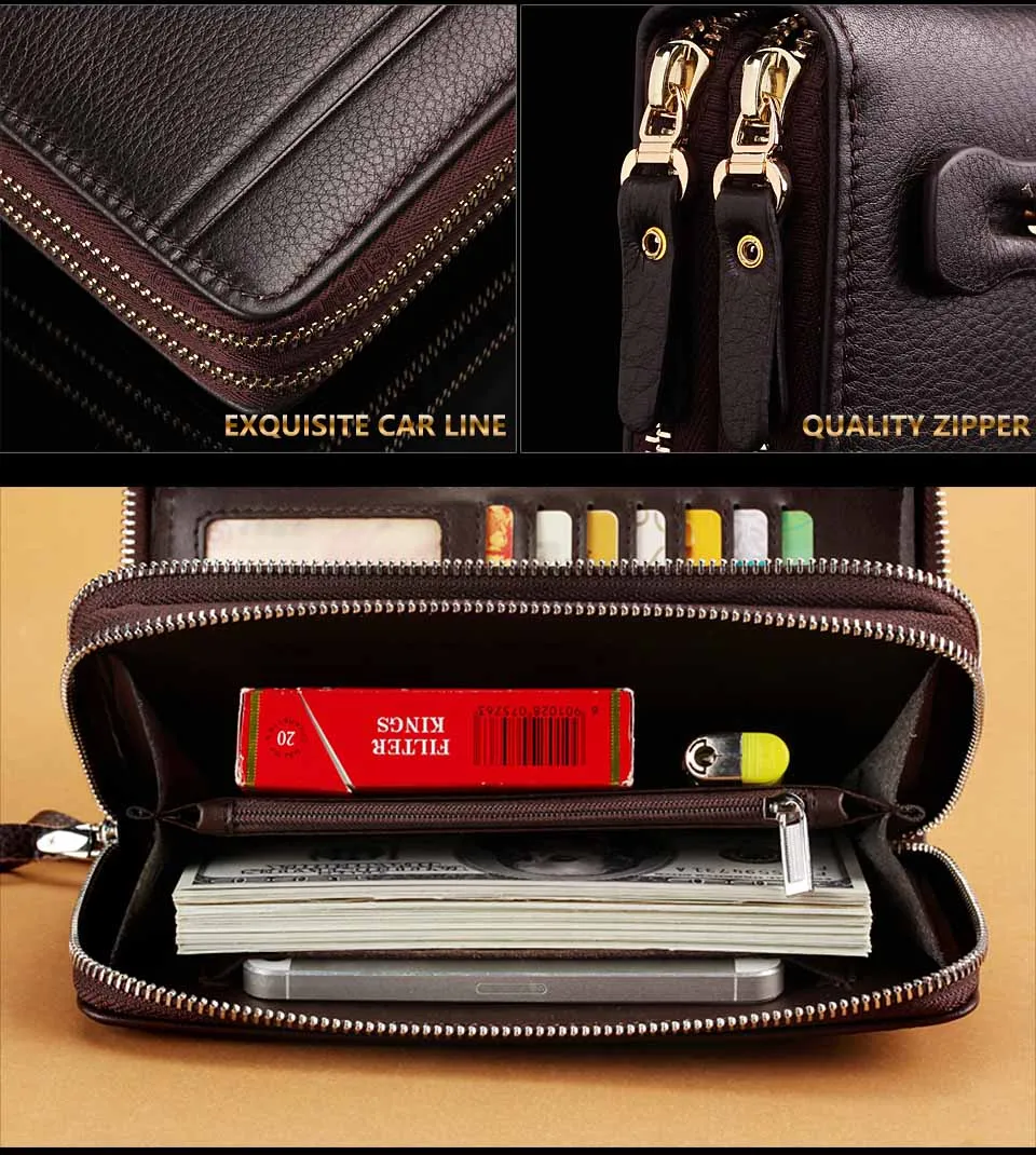 New Brand Business wallet men's pocket coin men purse Large capacity multi-card bit Casual Clutch portfolio Fashion wallet 2018 18