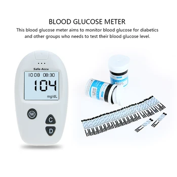 Blood Glucose Meter Blood Glucose Monitoring Diabetes Testing Tool + 200 Blood Glucose Test Strips + Lancing Device + Carry Case
Blood Glucose Meter Blood Glucose Monitoring Diabetes Testing Tool + 200 Blood Glucose Test Strips + Lancing Device + Carry Case