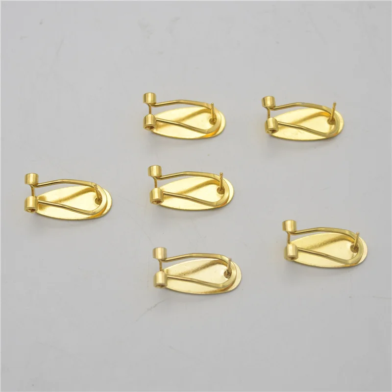 100pcs 8.5*18.5mm Copper Material Earring Clip Ellipse-shaped Earring Posts DIY Earring Finding
100pcs 8.5*18.5mm Copper Material Earring Clip Ellipse-shaped Earring Posts DIY Earring Finding