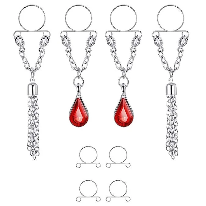 2 Pairs Non-Piercing Nipple rings for Women Fake Nipple rings Piercings Clip On Nipple Rings Faux Dangle Nipple Jewelry
2 Pairs Non-Piercing Nipple rings for Women Fake Nipple rings Piercings Clip On Nipple Rings Faux Dangle Nipple Jewelry