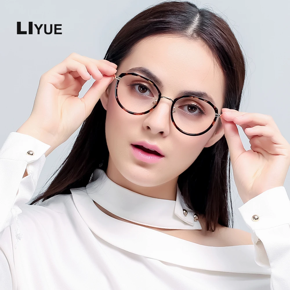 LIYUE Korean Gold Eye glasses frames for women Brand Design glasses women optical vintage 2017 computer glasses anti blue
LIYUE Korean Gold Eye glasses frames for women Brand Design glasses women optical vintage 2017 computer glasses anti blue