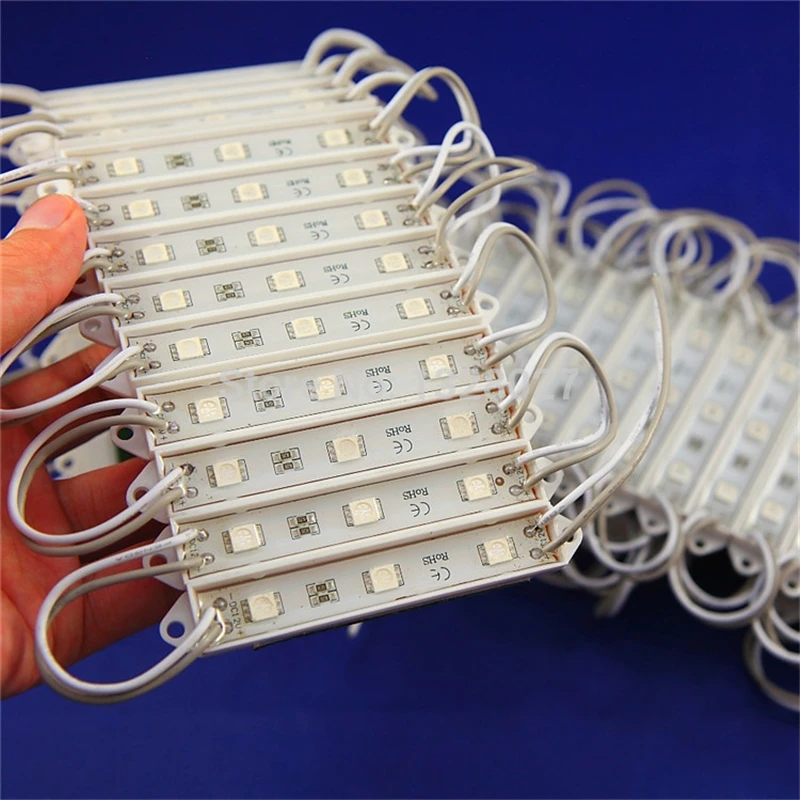 LED module Light Lamp SMD 5050 Waterproof LED Modules For Sign Letters LED Back Light SMD5050 3 led 0.72W 42lm DC12V IP65
LED module Light Lamp SMD 5050 Waterproof LED Modules For Sign Letters LED Back Light SMD5050 3 led 0.72W 42lm DC12V IP65