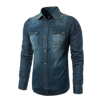2018 Blue Casual Teens Denim Jacket Blue Jacket Men Turn-down Collar Long Sleeve Denim Jacket
2018 Blue Casual Teens Denim Jacket Blue Jacket Men Turn-down Collar Long Sleeve Denim Jacket