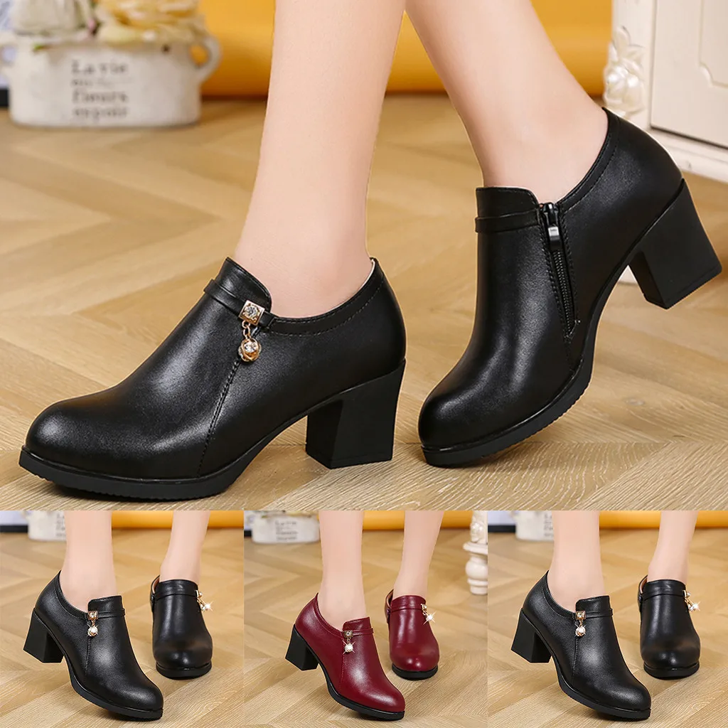 Women ladies shoes Soft Bottom Comfortable Zapatos De Mujer Comfort Big Size Slip On Casual Leather Shoes Boots Office Lady
Women ladies shoes Soft Bottom Comfortable Zapatos De Mujer Comfort Big Size Slip On Casual Leather Shoes Boots Office Lady