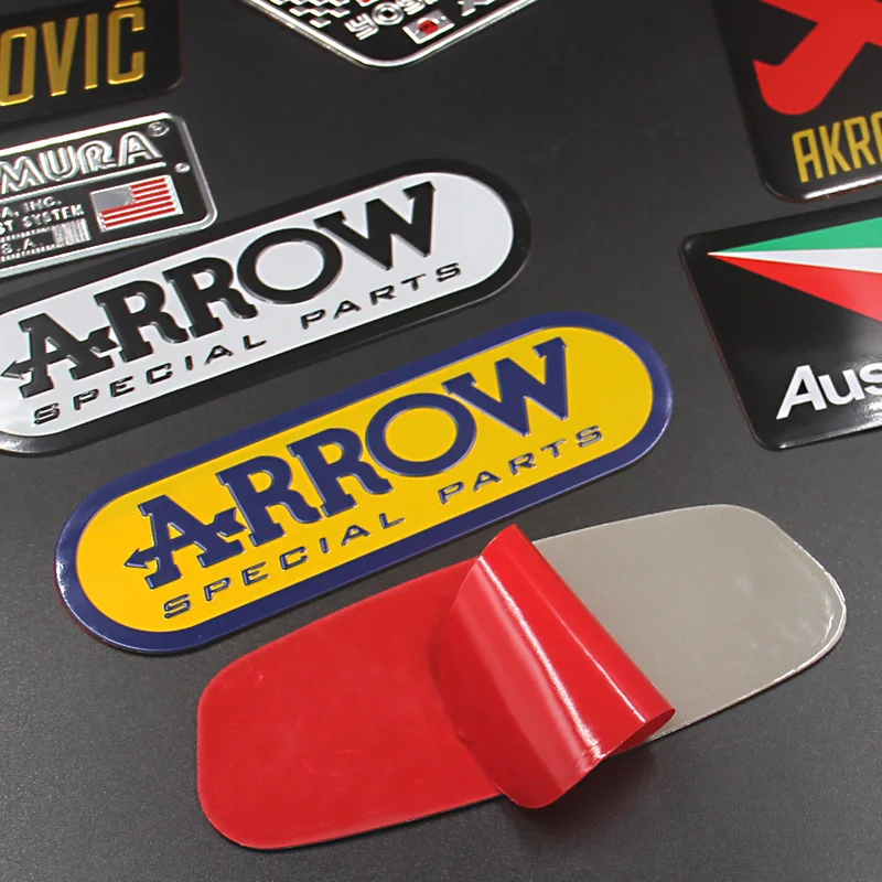 Aluminium Motorcycle Exhaust Pipes Decal Cool Personality Arrow The brothers Racing MIVV Akrapovic Sticker
Aluminium Motorcycle Exhaust Pipes Decal Cool Personality Arrow The brothers Racing MIVV Akrapovic Sticker