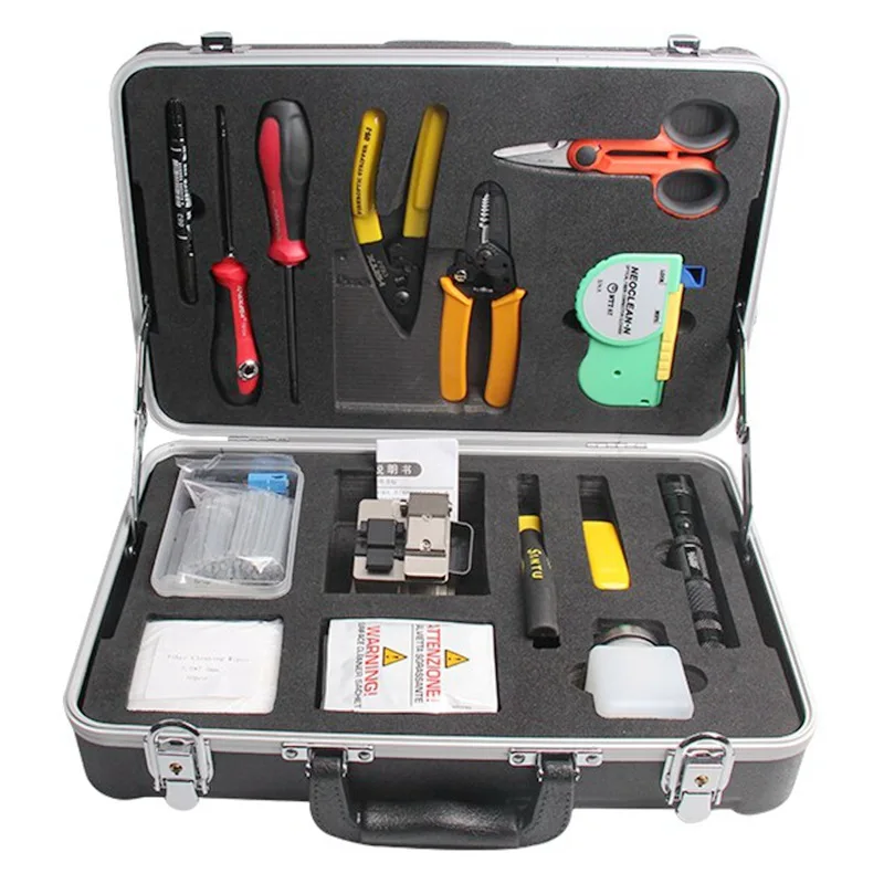 Fiber Optic Tool Bag Kit-Optical Power Meter Visual Fault Locator Cable Stripper
Fiber Optic Tool Bag Kit-Optical Power Meter Visual Fault Locator Cable Stripper