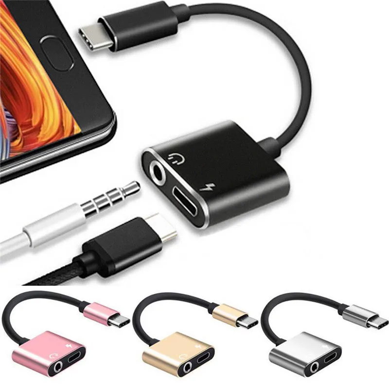 Type-C 3.5mm Jack Adapter Adapter Charge Headphone 2 In 1 Type-C To 3.5mm Head Aux Audio USB C Cable
Type-C 3.5mm Jack Adapter Adapter Charge Headphone 2 In 1 Type-C To 3.5mm Head Aux Audio USB C Cable