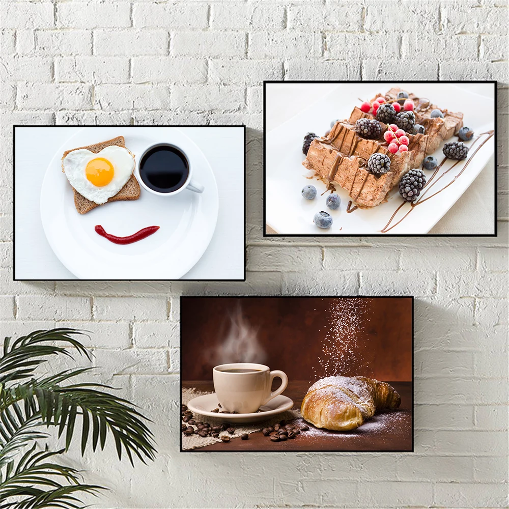Food Painting Wheat Bread Coffee Wall Art Picture Kitchen Decor Nordic Posters and Prints Tableware Wall Painting Canvas Art
Food Painting Wheat Bread Coffee Wall Art Picture Kitchen Decor Nordic Posters and Prints Tableware Wall Painting Canvas Art