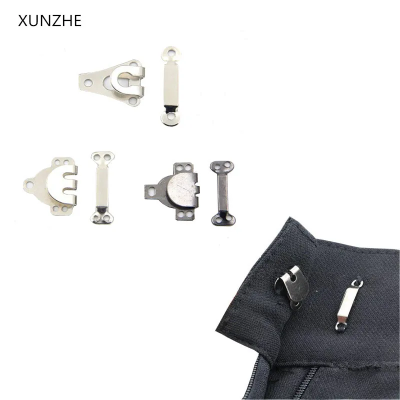 XUNZHE 50PCS DIY Trousers Pants Skirts Hooks Brass Hook Trousers Sew-on Silver Black Color Four Kinds of Size Sewing Accessor
XUNZHE 50PCS DIY Trousers Pants Skirts Hooks Brass Hook Trousers Sew-on Silver Black Color Four Kinds of Size Sewing Accessor