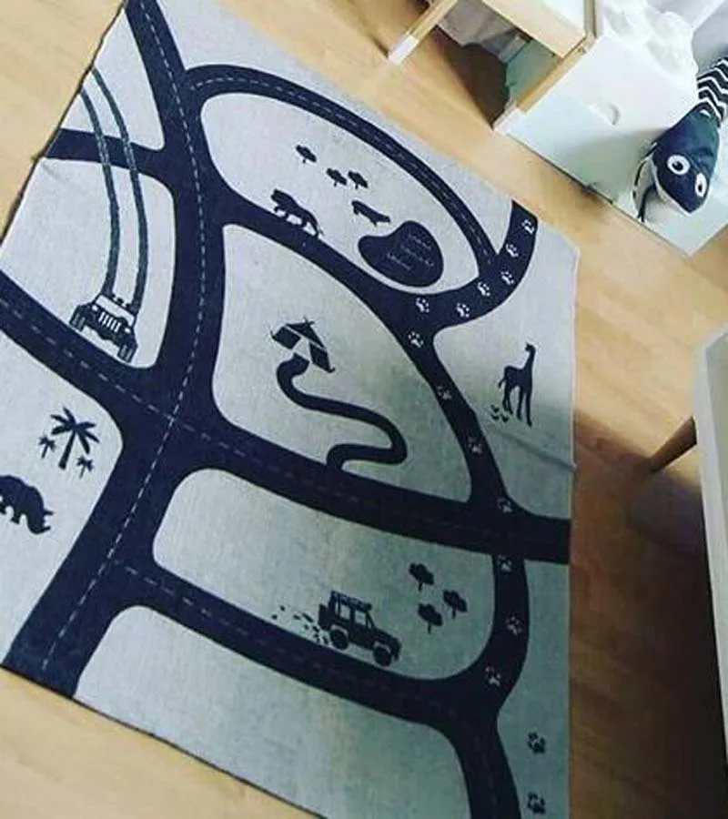 128cmx73cm Soft Cotton Baby Kids Game Gym Activity Play Mat Crawling Blanket Road Floor Mat Children Bedroom Accessories
128cmx73cm Soft Cotton Baby Kids Game Gym Activity Play Mat Crawling Blanket Road Floor Mat Children Bedroom Accessories