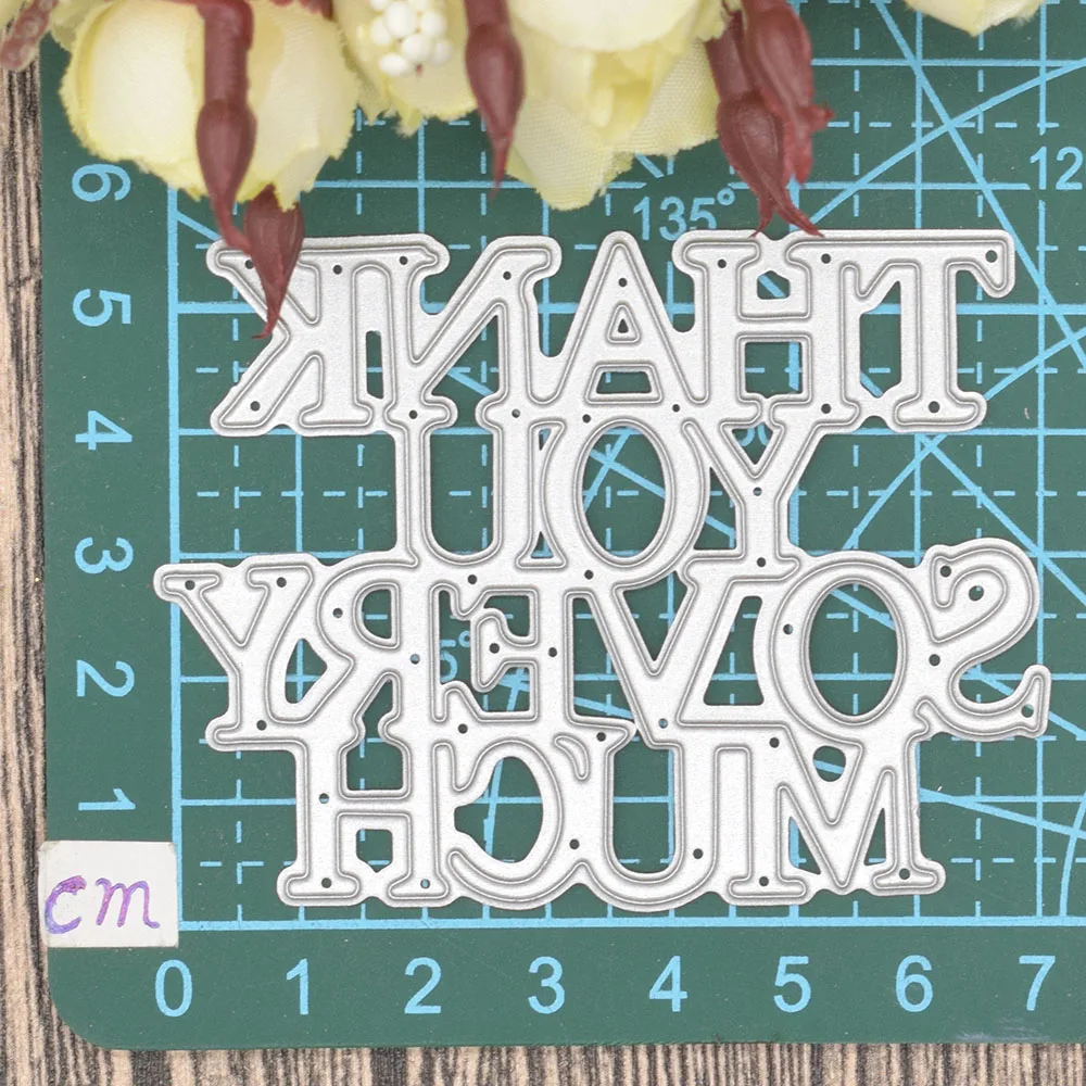 Thank You So Very Much Letter Metal Cutting Dies Words for Scrapbooking Album Card Making Paper Embossing Die Cuts
Thank You So Very Much Letter Metal Cutting Dies Words for Scrapbooking Album Card Making Paper Embossing Die Cuts