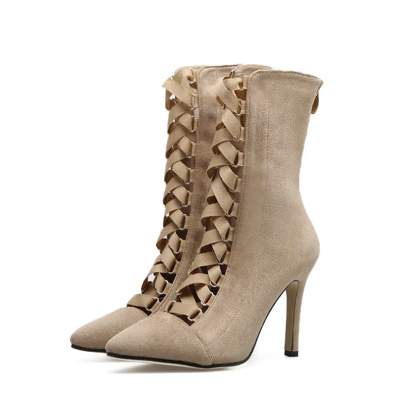 Gladiator High Heels Women Pumps Genova Stiletto Sandal Booties Pointed Toe Strappy Lace Up Pumps Shoes Woman Boots
Gladiator High Heels Women Pumps Genova Stiletto Sandal Booties Pointed Toe Strappy Lace Up Pumps Shoes Woman Boots