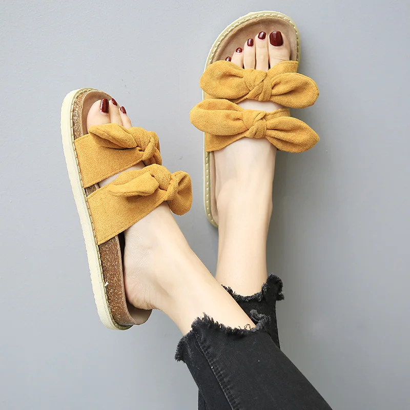 Med slipper summer Casual Butterfly-knot Flat women Slides outdoor thick bottom beach flip flops Wedges Flock wedge Beach
Med slipper summer Casual Butterfly-knot Flat women Slides outdoor thick bottom beach flip flops Wedges Flock wedge Beach