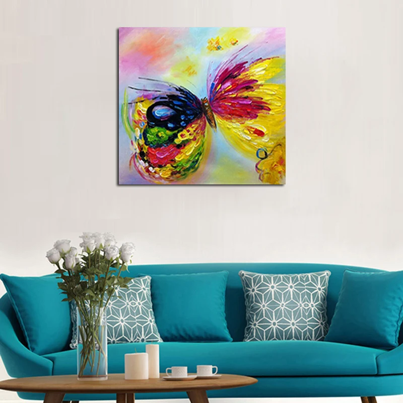 Handpainted Abstract Colorful Rainbow Butterfly Art Oil Painting On Canvas Best Gift Home Decor Hang Animal Pictures Wall Art
Handpainted Abstract Colorful Rainbow Butterfly Art Oil Painting On Canvas Best Gift Home Decor Hang Animal Pictures Wall Art