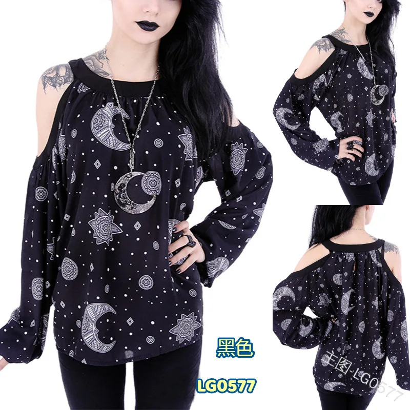 Women Casual Long Sleeve Cotton Star Pattern Sweat T-Shirt Tops Long Sleeve Tshirt Women Off the Shoulder Tops
Women Casual Long Sleeve Cotton Star Pattern Sweat T-Shirt Tops Long Sleeve Tshirt Women Off the Shoulder Tops