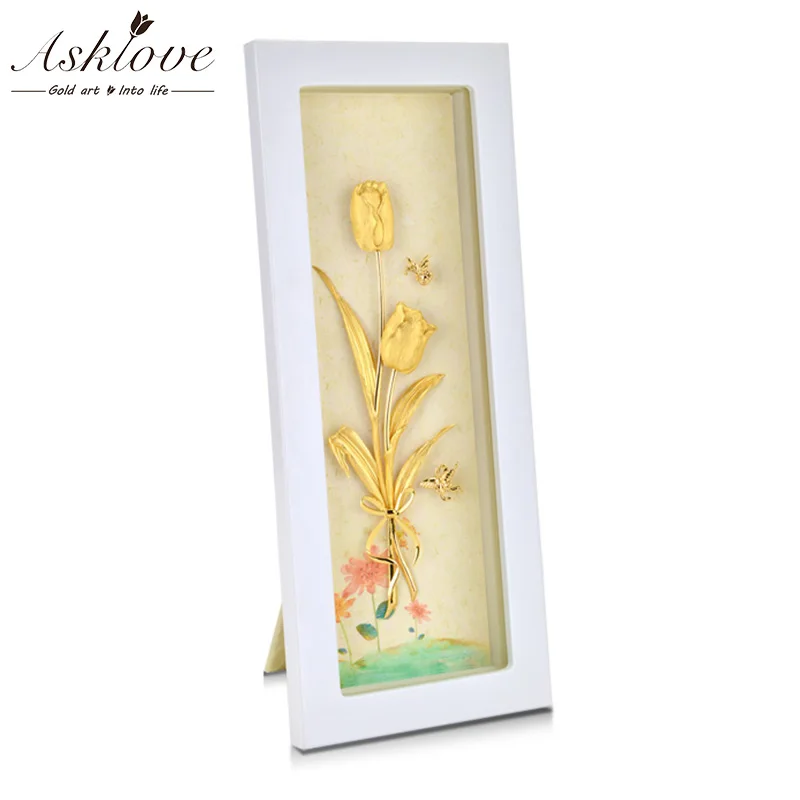 Asklove 3D Tulips Picture 24k Gold foil Painting Poster Modern wall Art framed painting wall picture for Living room Home decor
Asklove 3D Tulips Picture 24k Gold foil Painting Poster Modern wall Art framed painting wall picture for Living room Home decor