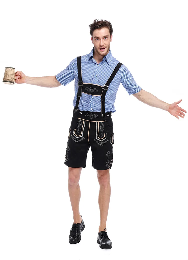 Men's Oktoberfest Costume German Beer Festival Maid Outfit Bavarian Oktoberfest Lederhosen Cosplay Costumes Clothing J15
Men's Oktoberfest Costume German Beer Festival Maid Outfit Bavarian Oktoberfest Lederhosen Cosplay Costumes Clothing J15