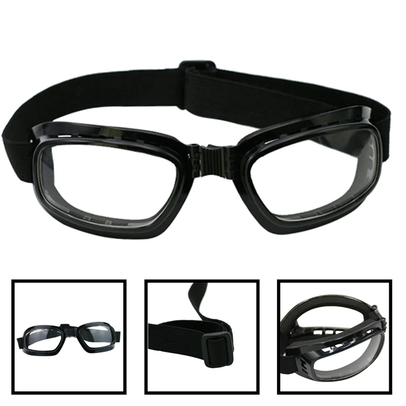 Safety Goggles Foldable Vintage Motorcycle Glasses Windproof Goggles Ski Snowboard Glasses Off Road Racing Eyewear Dustproof
Safety Goggles Foldable Vintage Motorcycle Glasses Windproof Goggles Ski Snowboard Glasses Off Road Racing Eyewear Dustproof