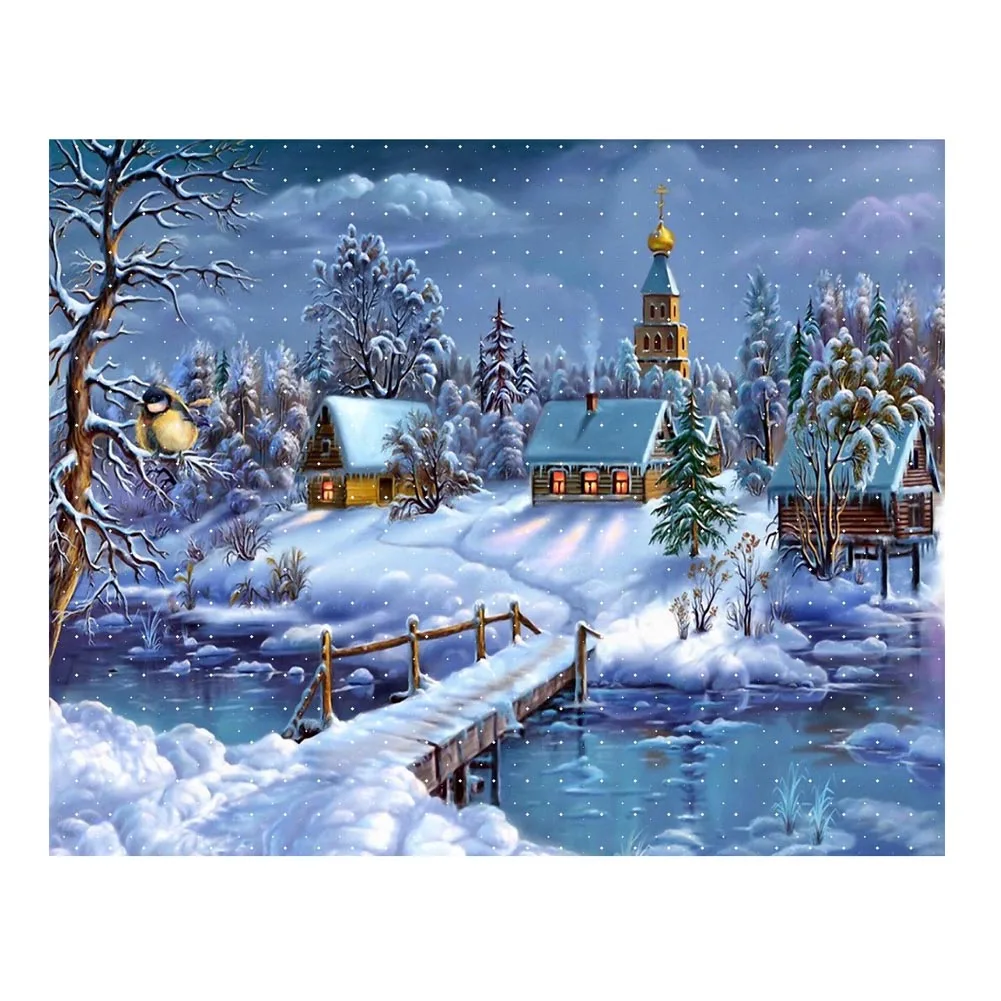 40x30cm Snow Christmas Tree DIY 5D Landscape Diamond Painting Square Part Handmade Embroidery Cross Stitch Christmas Home Decor
40x30cm Snow Christmas Tree DIY 5D Landscape Diamond Painting Square Part Handmade Embroidery Cross Stitch Christmas Home Decor