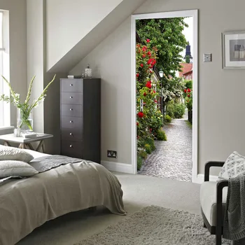 77x200cm 3D Medieval Town Rose Landscape Door Sticker For Living Room Bedroom Renew Vinyl Mural Paper Waterproof Wallpaper Decor
77x200cm 3D Medieval Town Rose Landscape Door Sticker For Living Room Bedroom Renew Vinyl Mural Paper Waterproof Wallpaper Decor