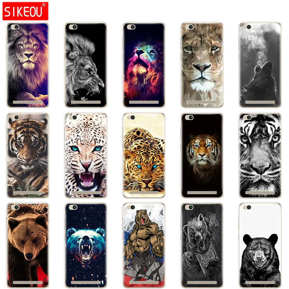 Silicone phone Case For Xiaomi Redmi 5A 5.0 inch Phone Case for Hongmi 5A Shell Cover for Redmi 5a wolf tiger lion Leopard bear
Silicone phone Case For Xiaomi Redmi 5A 5.0 inch Phone Case for Hongmi 5A Shell Cover for Redmi 5a wolf tiger lion Leopard bear