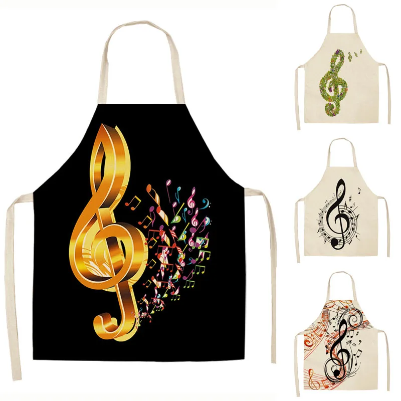 1Pcs Musical Note Pattern Kitchen Aprons for Woman and Man Dinner Party Cooking Cotton Linen Bibs Cleaning Tools 53*65cm C1083
1Pcs Musical Note Pattern Kitchen Aprons for Woman and Man Dinner Party Cooking Cotton Linen Bibs Cleaning Tools 53*65cm C1083