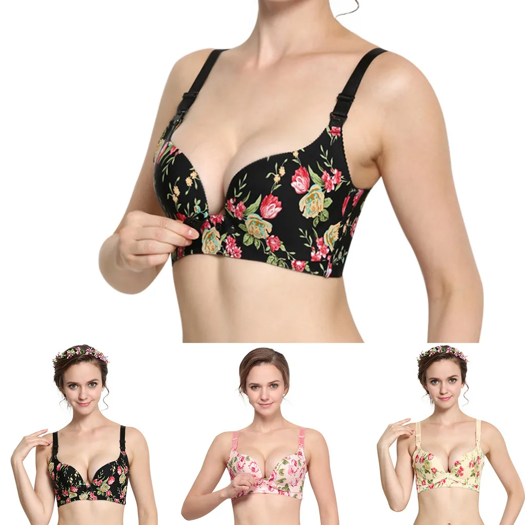 Maternity Breastfeeding Bra Wirefree Stretchy Floral Print Soft Underwear Soutiens De Maternidade Clothes For Nursing Mothers
Maternity Breastfeeding Bra Wirefree Stretchy Floral Print Soft Underwear Soutiens De Maternidade Clothes For Nursing Mothers