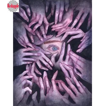 Full Handcraft Embroidery mosaic Rhinestones Cross Stitch Diy 5d Diamond Painting terror square/round eye and hands Home Decor
Full Handcraft Embroidery mosaic Rhinestones Cross Stitch Diy 5d Diamond Painting terror square/round eye and hands Home Decor