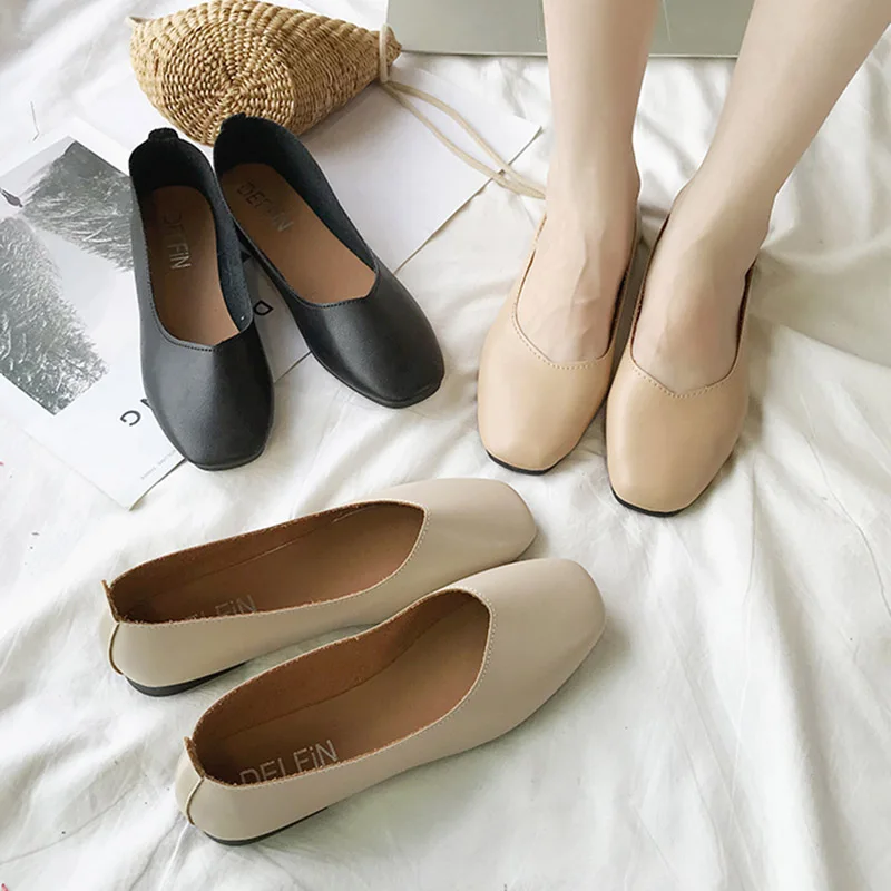 Plus Size 41 Women Flats Square Toe Slip on Flat Shoes Woman Loafers Shallow Boat Shoes Female Ladies Shoes zapatos mujer 7205
Plus Size 41 Women Flats Square Toe Slip on Flat Shoes Woman Loafers Shallow Boat Shoes Female Ladies Shoes zapatos mujer 7205