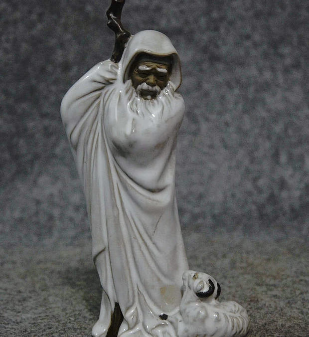 6" China Han Dynasty Palace Famous Porcelain Shepherd Su Wu Old Man Sheep Statue
6" China Han Dynasty Palace Famous Porcelain Shepherd Su Wu Old Man Sheep Statue