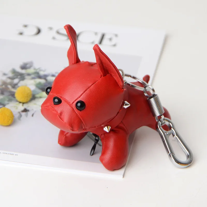 Luxury Cute Leather Animal Bulldog Dog Keychain Women Men Handbag Bag Charm Key Chain Pendant Key Holder Trinket Gift Porte Clef
Luxury Cute Leather Animal Bulldog Dog Keychain Women Men Handbag Bag Charm Key Chain Pendant Key Holder Trinket Gift Porte Clef