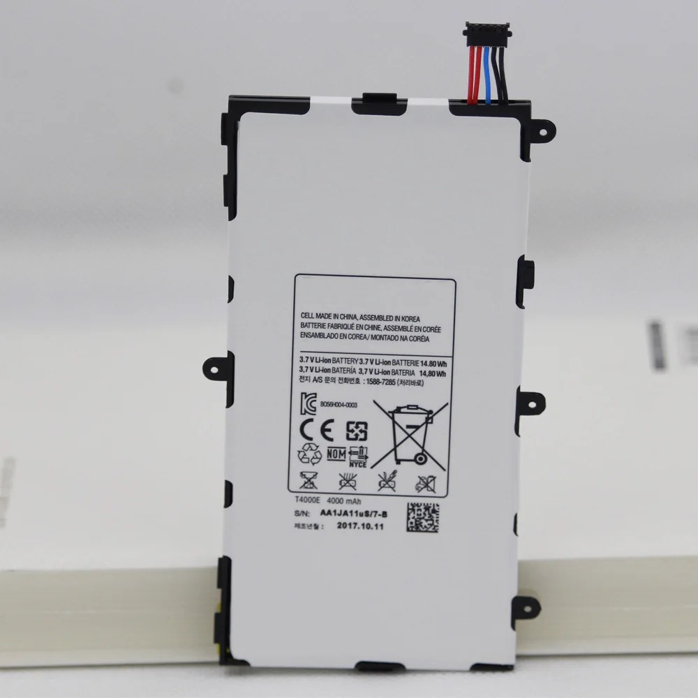 Аккумулятор для планшета ISUNOO T4000E, для Samsung Galaxy Tab 3 7,0 SM-T210 T211 T215 T217 T2105 T4000E, внутренний аккумулятор с инструментом для ремонта
Аккумулятор для планшета ISUNOO T4000E, для Samsung Galaxy Tab 3 7,0 SM-T210 T211 T215 T217 T2105 T4000E, внутренний аккумулятор с инструментом для ремонта