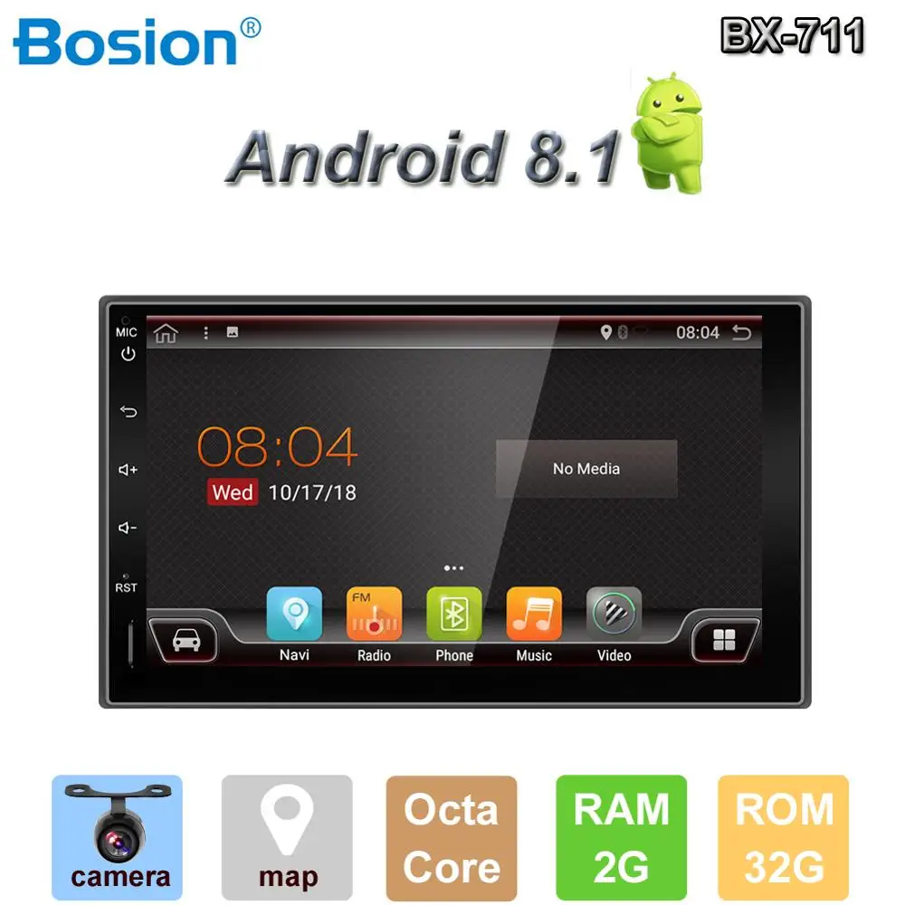 Автомагнитола 2din с gps android 9 0 магнитола радио тюнер GPS навигация RDS поддержка