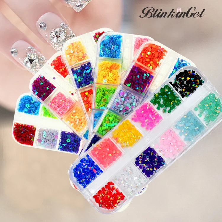 BlinkinGel 3D Acrylic Gems Flat Back Round Nail Art Glitter Paillette Crystal Gems for Nails Art Christmas Glitter Plaksteen
BlinkinGel 3D Acrylic Gems Flat Back Round Nail Art Glitter Paillette Crystal Gems for Nails Art Christmas Glitter Plaksteen