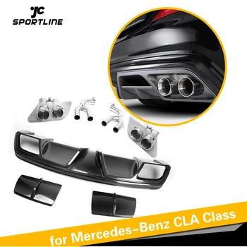 Rear Bumper Diffuser Lip for Mercedes-Benz CLA-Class C117 CLA250 CLA260 CLA45 AMG Sedan 2013 2014 Exhaust Carbon Fiber / FRP
Rear Bumper Diffuser Lip for Mercedes-Benz CLA-Class C117 CLA250 CLA260 CLA45 AMG Sedan 2013 2014 Exhaust Carbon Fiber / FRP