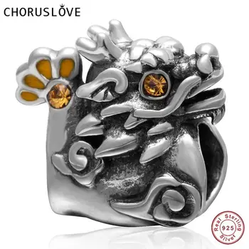 Choruslove Antique 925 Sterling Silver Chinese Dragon Bead Charm fit Pandora Bracelet DIY Jewelry for Birthday Gift SS3352
Choruslove Antique 925 Sterling Silver Chinese Dragon Bead Charm fit Pandora Bracelet DIY Jewelry for Birthday Gift SS3352