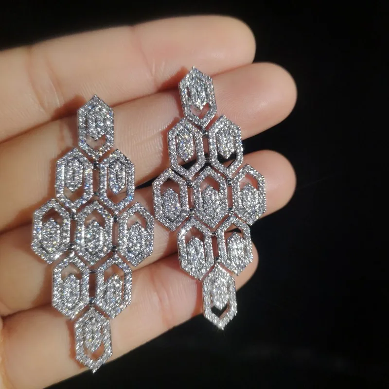 Luxury Female Big Crystal Stud Earrings 925 Sterling Silver Wedding Jewelry Vintage Double Earrings For Women 2019 New Year Gift
Luxury Female Big Crystal Stud Earrings 925 Sterling Silver Wedding Jewelry Vintage Double Earrings For Women 2019 New Year Gift