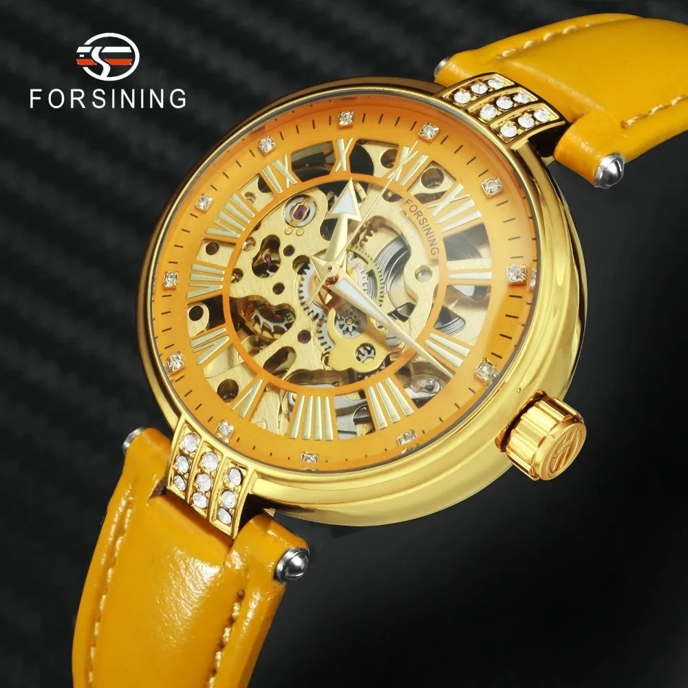 FORSINING Fashion Auto Mechanical Women Watch Top Brand Luxury Leather Strap Roman Numbel Skeleton Dial Ladies Wristwatches 2019
FORSINING Fashion Auto Mechanical Women Watch Top Brand Luxury Leather Strap Roman Numbel Skeleton Dial Ladies Wristwatches 2019