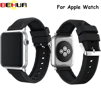 Watchband 38mm 42mm Silicone sport silicone watch strap for apple watch band Wrist Watch rubber Bracelet Replacement wrist band
Watchband 38mm 42mm Silicone sport silicone watch strap for apple watch band Wrist Watch rubber Bracelet Replacement wrist band