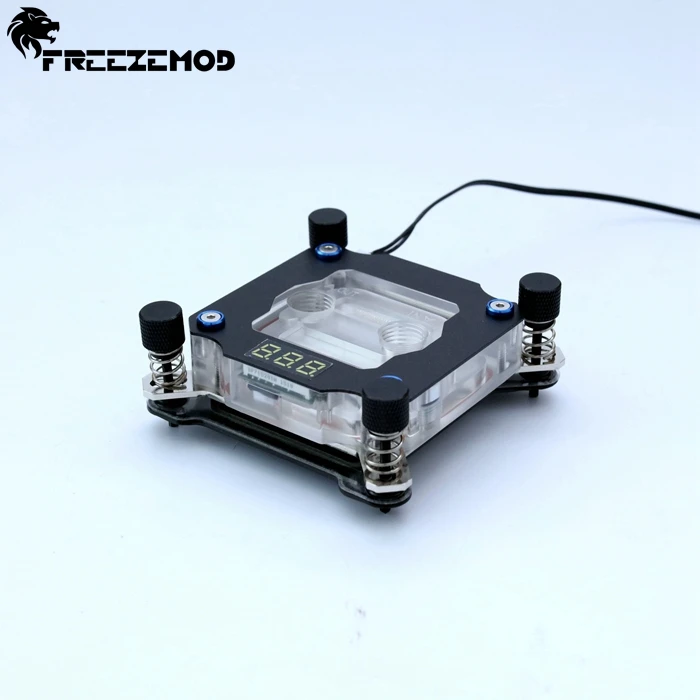 FREEZEMOD computer PC intel CPU water cooler block temperature sense motherboard heatsink cooling 3pin/4pin RGB light. UPR-2018
FREEZEMOD computer PC intel CPU water cooler block temperature sense motherboard heatsink cooling 3pin/4pin RGB light. UPR-2018