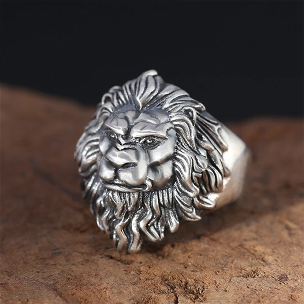Silver 925 Men's hand finger Punk Rock adjustable ring Pure animal big super bowl large vintage retro lion split rings male
Silver 925 Men's hand finger Punk Rock adjustable ring Pure animal big super bowl large vintage retro lion split rings male