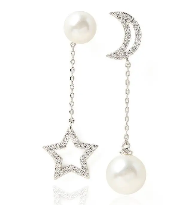 Fashion moon Korean Colourful Stone star Heart Earrings For Girl Alloy Circle Star Pendant Asymmetry Earings Fashion Jewelry
Fashion moon Korean Colourful Stone star Heart Earrings For Girl Alloy Circle Star Pendant Asymmetry Earings Fashion Jewelry