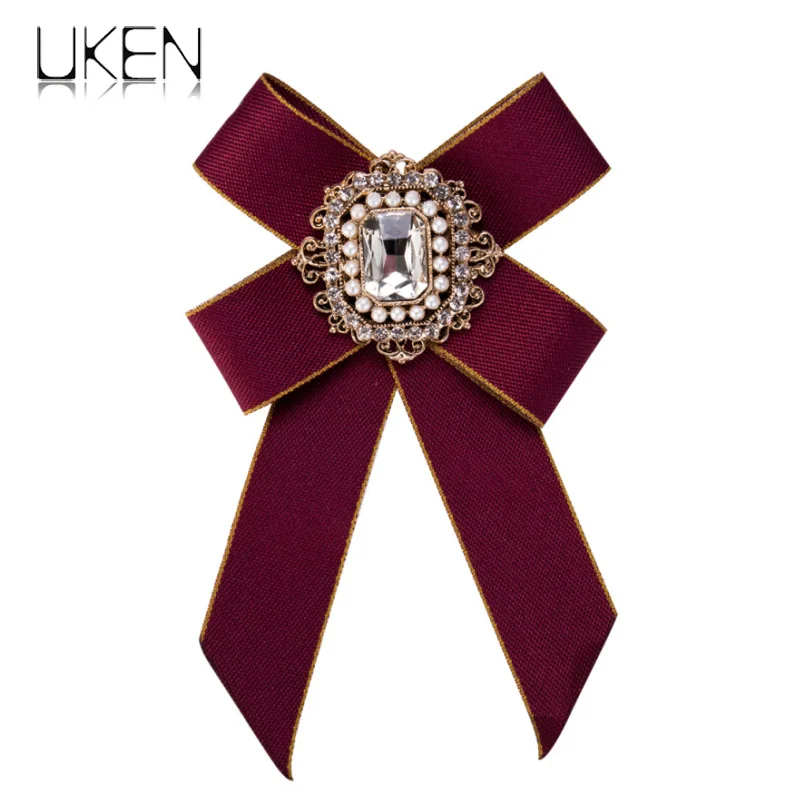 UKEN New Fashion Red Ribbon Big Bowknot Brooch Pins For Woman Rhinestones Crystal Tie Collar Jewelry Accessories
UKEN New Fashion Red Ribbon Big Bowknot Brooch Pins For Woman Rhinestones Crystal Tie Collar Jewelry Accessories