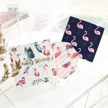45pcs /Pack Romantic Flamingos Paper Adhesive Decorative Stickers Stick Label Decoration
45pcs /Pack Romantic Flamingos Paper Adhesive Decorative Stickers Stick Label Decoration