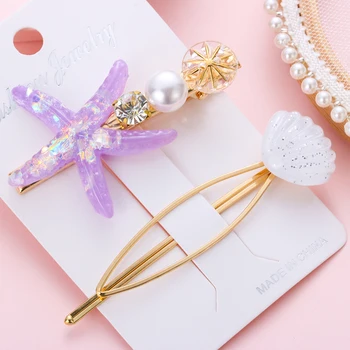 1 Set Fashion Women Pearl Hair Clips Starfish Shell Hairpins Cute Barrette Girls Hairgrip Wedding Party Hair Styling Accessories
1 Set Fashion Women Pearl Hair Clips Starfish Shell Hairpins Cute Barrette Girls Hairgrip Wedding Party Hair Styling Accessories