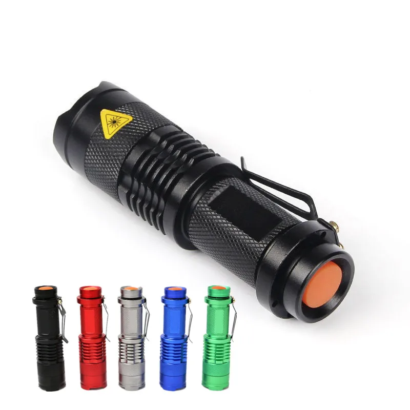5 Colors Pocket Mini Torch 2000 Lumens 3 Modes LED Flashlight Adjustable Focus Lanternas Portable Lights Spotlight AA 14500
5 Colors Pocket Mini Torch 2000 Lumens 3 Modes LED Flashlight Adjustable Focus Lanternas Portable Lights Spotlight AA 14500
