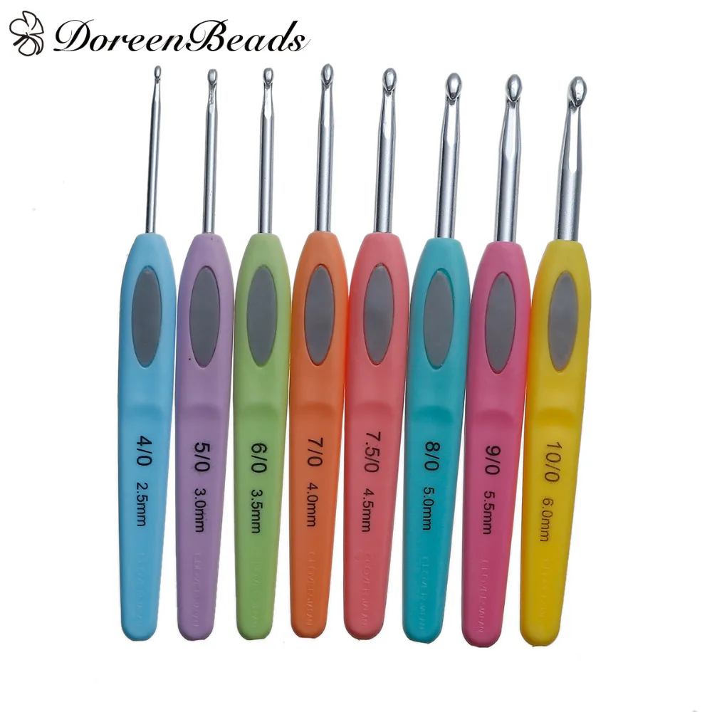 DoreenBeads Plastic Aluminum Crochet Hooks At Random 13.5cm(5 3/8"), 1 Set (8 PCs/Set)
DoreenBeads Plastic Aluminum Crochet Hooks At Random 13.5cm(5 3/8"), 1 Set (8 PCs/Set)
