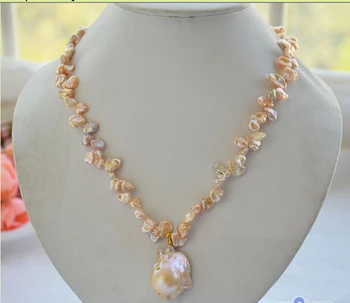 Free shipping@@@@@ P4609 18" 19x24mm pink BAROQUE Keshi Reborn PEARL Necklace Pendant
Free shipping@@@@@ P4609 18" 19x24mm pink BAROQUE Keshi Reborn PEARL Necklace Pendant